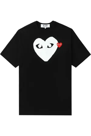 Comme des Garçons T-shirt en coton à logo cœur