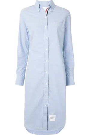 Thom Browne Robe-chemise Oxford mi-longue