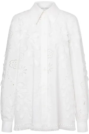 Alberta Ferretti Chemise à broderies
