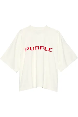 Purple Brand T-shirt en coton Wordmark à logo imprimé