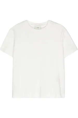 Fendi T-shirt en coton à logo brodé