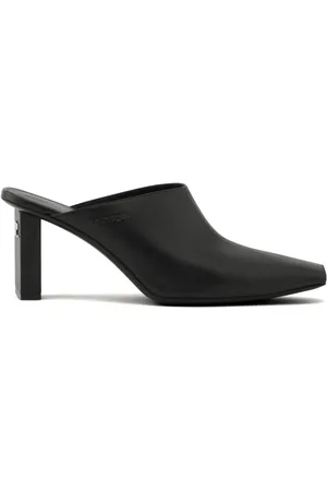 Courrèges Bottes en cuir à bout carré 70 mm