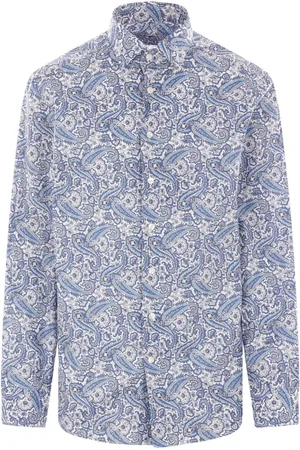 Etro Chemise en popeline à imprimé cachemire