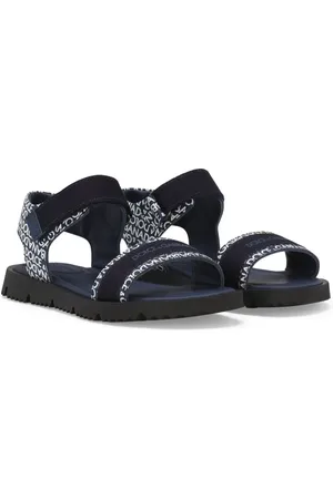 Dolce & Gabbana Sandales en cuir à logo imprimé