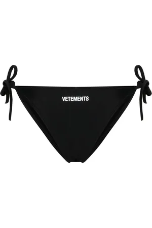 Vetements Bas de bikini noué à logo imprimé