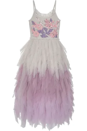 Tutu Du Monde Robe longue Show Must Go On à appliqué floral