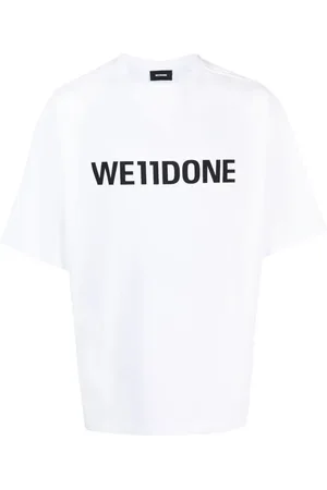 We11 Done T-shirt en coton à logo imprimé