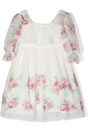 PATACHOU Robe fleurie à encolure carrée