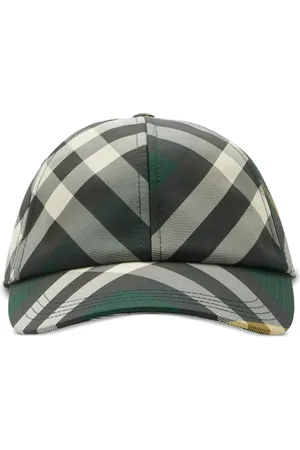 Burberry Casquette en coton à carreaux