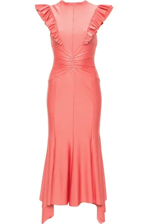 Serafini Robe mi-longue à volants