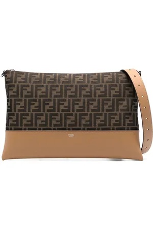 Fendi Pochette à motif FF en jacquard