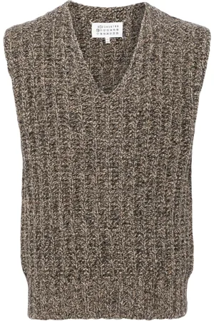 Maison Margiela Gilet en maille épaisse à col v