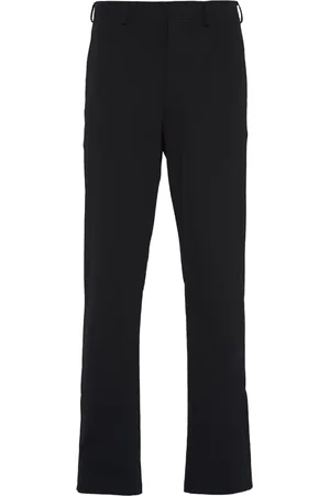 Prada Pantalon droit à plaque logo