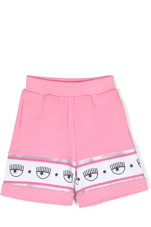 Chiara Ferragni Short de sport à bandes logo