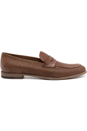 Fratelli Rossetti Mocassins en cuir à design tressé