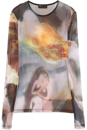 MUGLER X Ambera Wellmann haut en résille