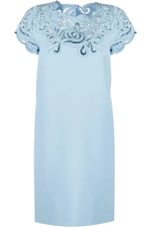 ERMANNO SCERVINO Robe droite à bords en maille pointelle