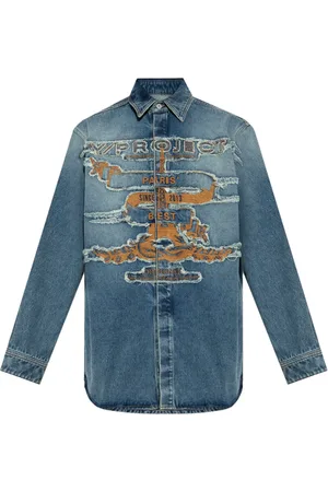 Y / PROJECT Chemise en jean à effet usé