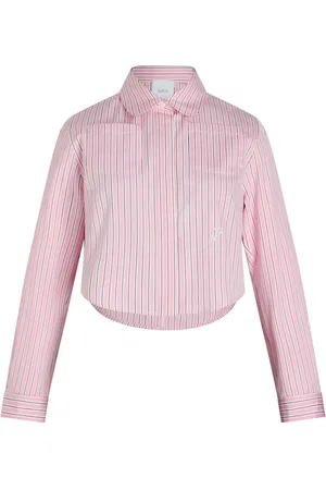 Patou Chemise imprimée en popeline à coupe crop