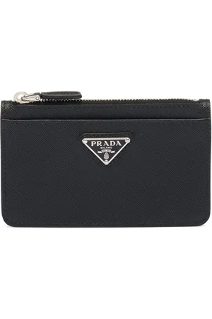 Prada Porte-cartes en cuir Saffiano