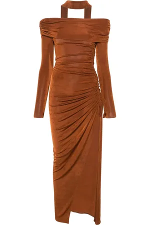 Atu Body Couture Robe longue à épaules dénudées