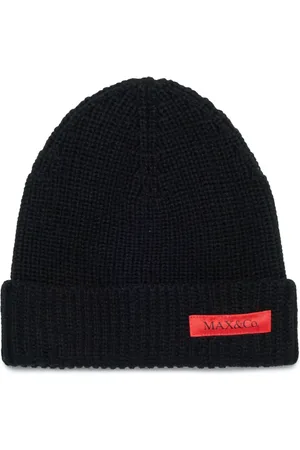 MAX&Co. Kids Bonnet en maille à patch logo