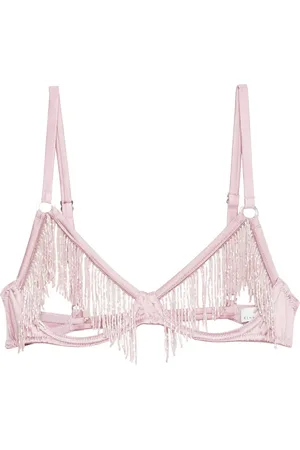 FLEUR DU MAL Soutien-gorge frangé à perles
