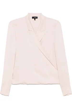 THEORY Blouse cache-cœur à revers pointus