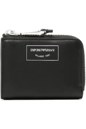 Emporio Armani Petit portefeuille zippé tout autour