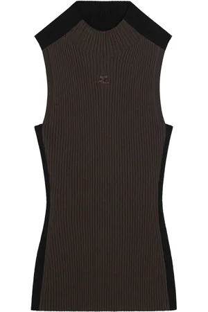 Courrèges Débardeur nervuré Contrast Frame