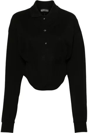 MUGLER Polo à détail de corset