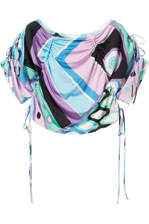 Puccini Blouse crop à imprimé Vivara