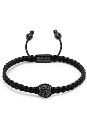 Nialaya Bracelet en corde à ornements en cristal