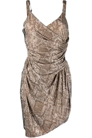 Philipp Plein Robe courte à imprimé peau de python