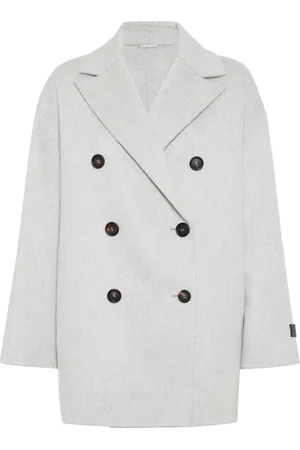 Brunello Cucinelli Manteau en cachemire à boutonnière croisée