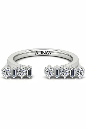 ALINKA Bague Amalfi en or blanc 18ct ornée de diamants
