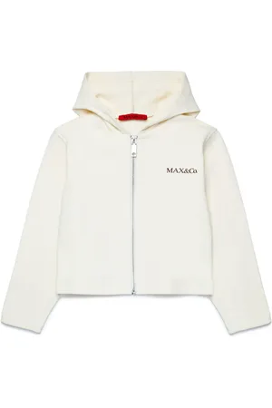 MAX&Co. Kids Hoodie en coton à fermeture zippée