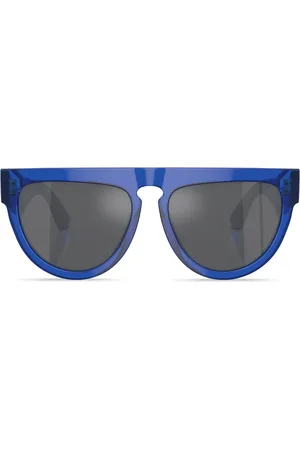 Burberry Lunettes de soleil rondes à logo gravé