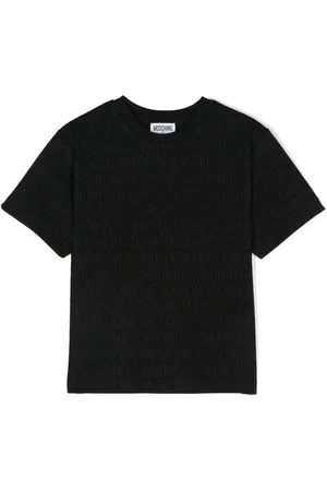 Moschino T-shirt à logo intarsia