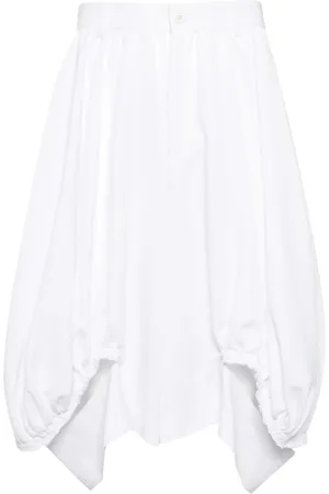 Comme des Garçons Short asymétrique à effet usé