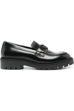 Calvin Klein Mocassins en daim à plaque monogrammée
