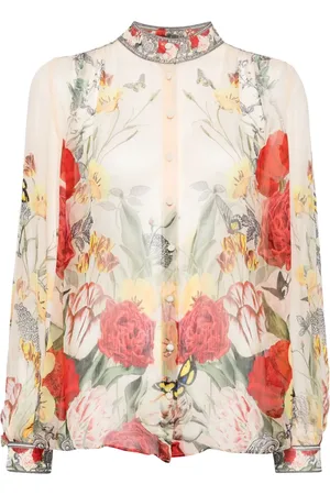 Camilla Blouse en chiffon à fleurs