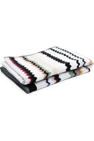 Missoni Serviettes en coton à motif zig-zag