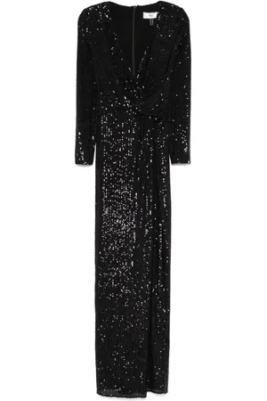 NISSA Robe longue à détails de sequins