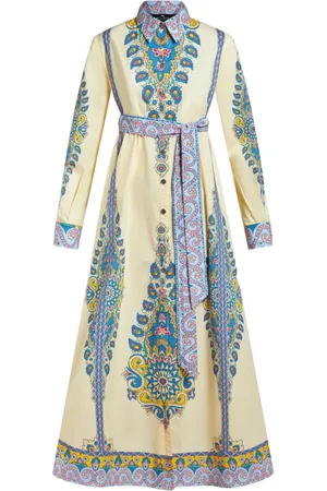 Etro Robe-chemise à imprimé cachemire