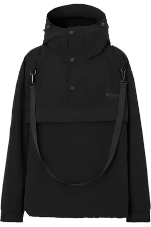 Burberry Coupe-vent oversize à logo imprimé