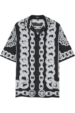 VERSACE Chemise Medusa Chains en soie