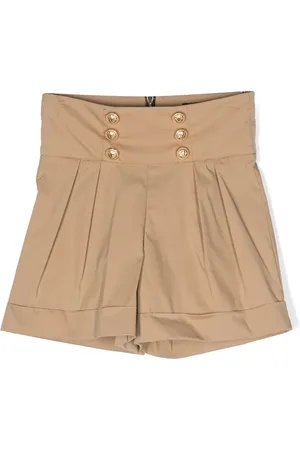 Balmain Short à boutons contrastants