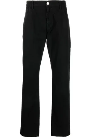 RAF SIMONS Jean droit à taille mi-haute