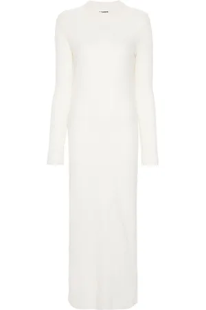 Jil Sander Robe en maille à coupe longue